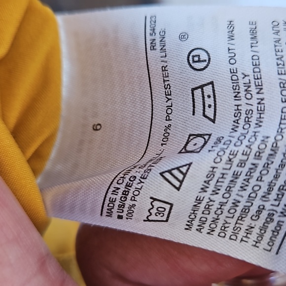 Banana Republic Mustard Casual Shift Dress - Picture 6 of 6